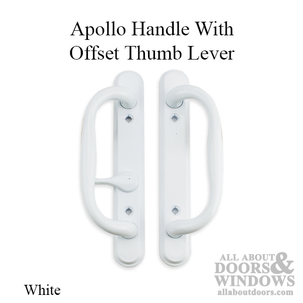 Apollo Handle Set for Sliding Patio Doors Offset Thumb-Turn Non-Keyed