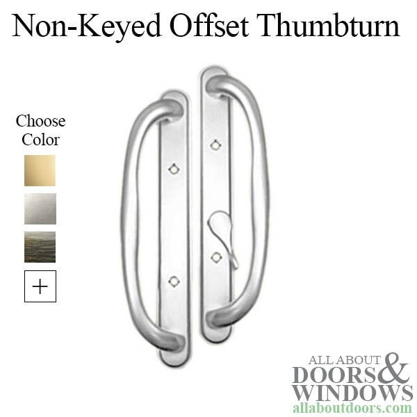 Olympus Handle Set with Thumbturn for Sliding Glass Doors - Non-Keyed