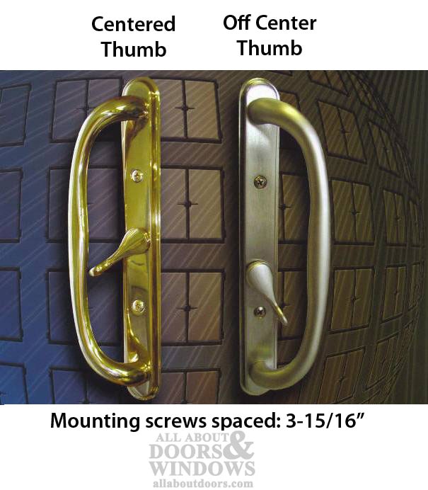 Handle Set Comparison between Centered and Off Center Thumb Turn