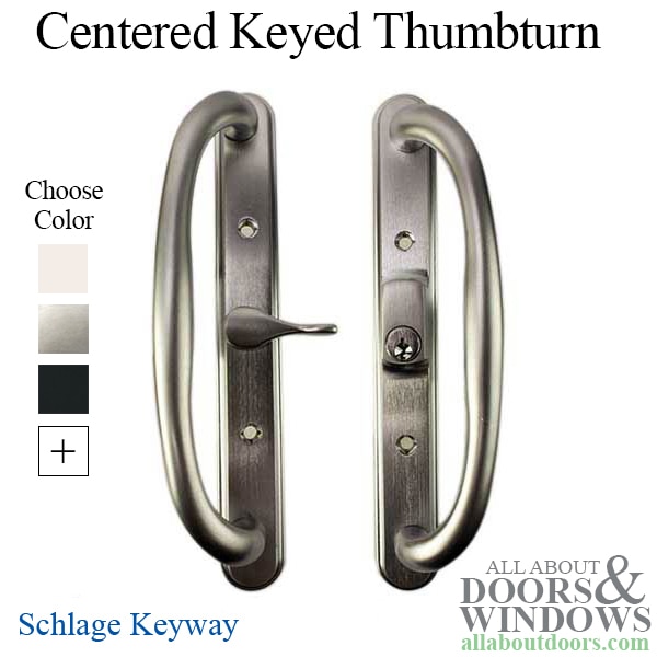 Olympus Sliding Patio Door Lever - Keyed, Non-Handed Design