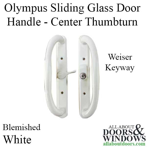 14294WRWBLEM Olympus Weisley Keyed Handle Center Thumb White Blemished