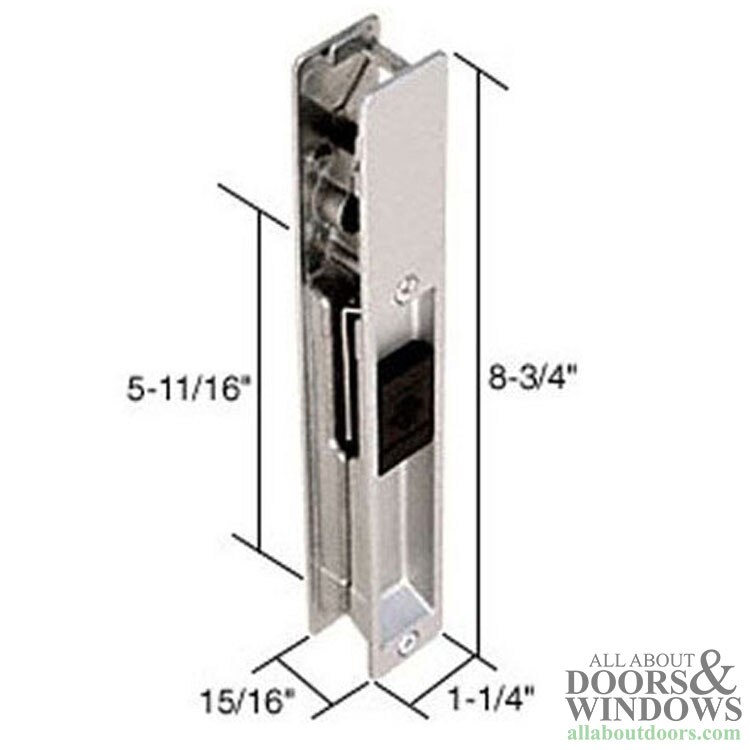 Adams Rite Sliding Door Handle Set - Dimensions