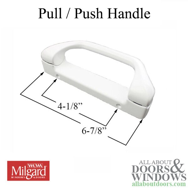 Milgard Pull/Push Handle Dimensions