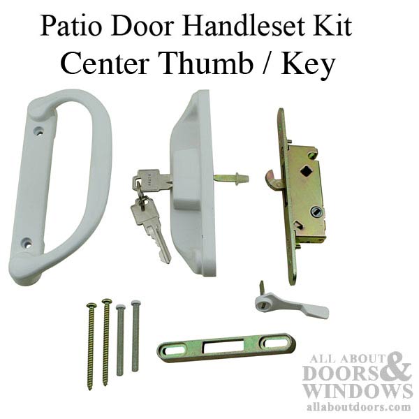 Patio Door Keyed Handle Set Mortise, How To Adjust Sliding Door Lock