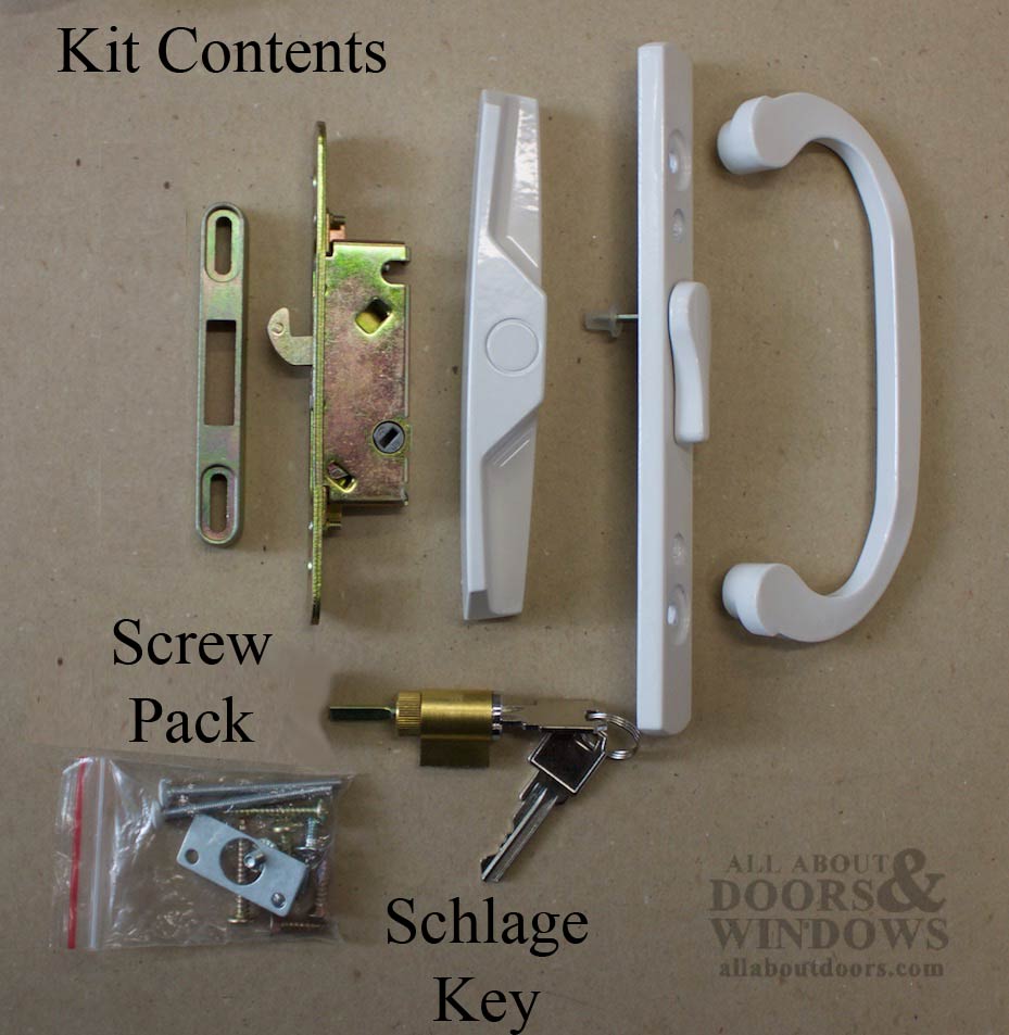 Sliding Patio Door Handle Kit Contents
