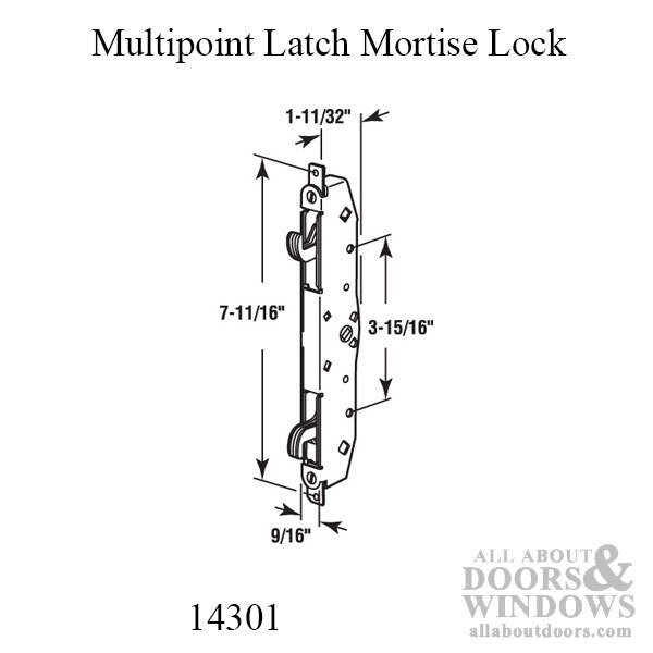 ROTO Mortise Two Point Lock - Secure Sliding Patio Doors