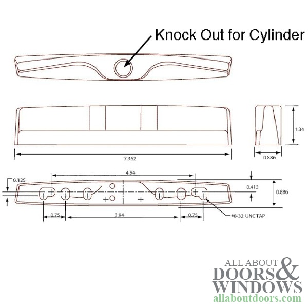 Sliding Glass Door Handle