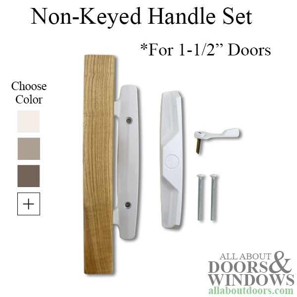 sliding patio door handle set