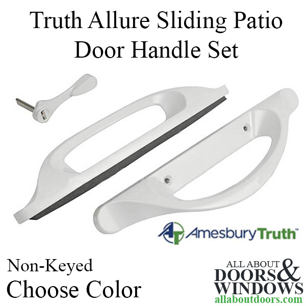 Truth allure non-keyed sliding patio door handle set 3-15/16 inch