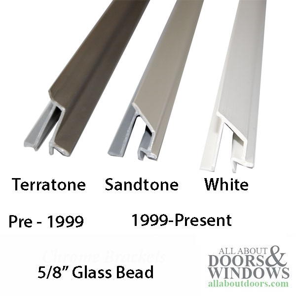 Vinyl Glazing Bead, Andersen Casement or Awning window Terratone
