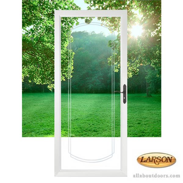 Larson Full-View Beveled Arch Storm Door