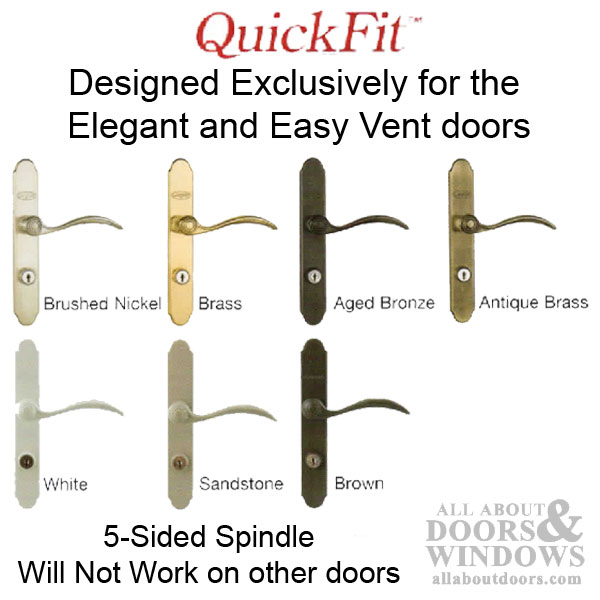 QuickFit Handles for the Larson Easy Vent Fullview Storm Door