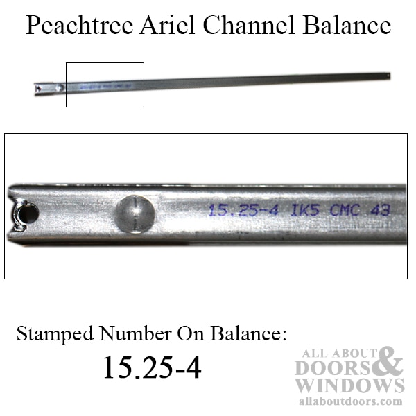 Peachtree Ariel 15-1/4-4 Channel Balance - 2440 Non-Tilt Window