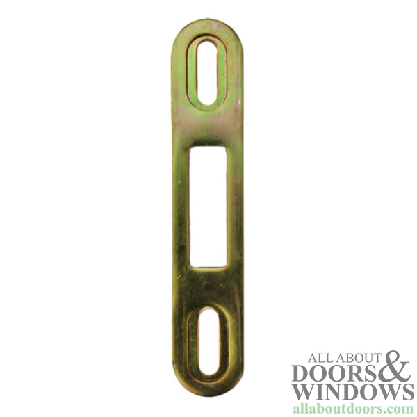 Latch Keeper for Sliding Glass Door – 4 Inch Length – 2-7/8 Inch Screw Hole Spacing