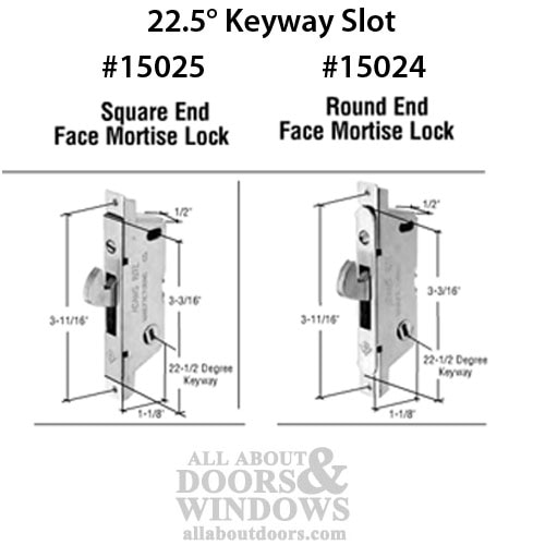 Mortise Lock 22.5 Slot