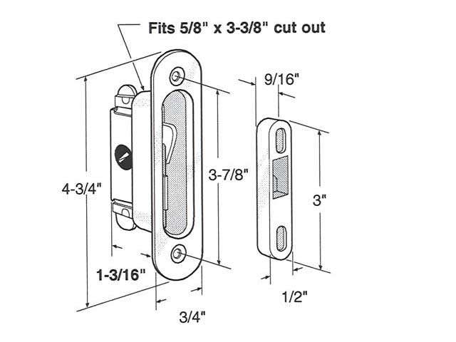 Mortise Lock and Keeper Dimensions