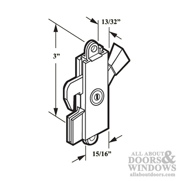 Lock Assembly, Slide Door, Front Left, Part #6938008051