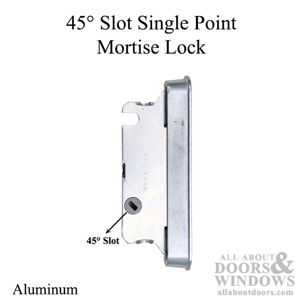 45 Degree Single Point Mortise Lock Side Profile