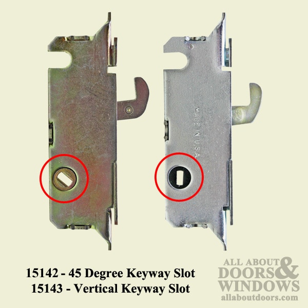 Mortise Lock with Vertical Slot Side Profile