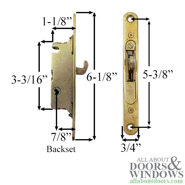 Mortise Lock with Face Plate Dimensions