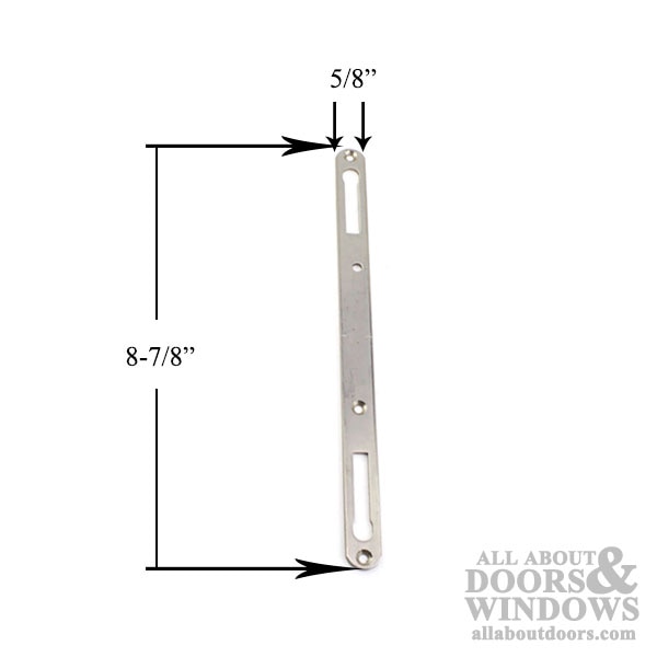 Faceplate Only, Short Flat - Stainless Steel