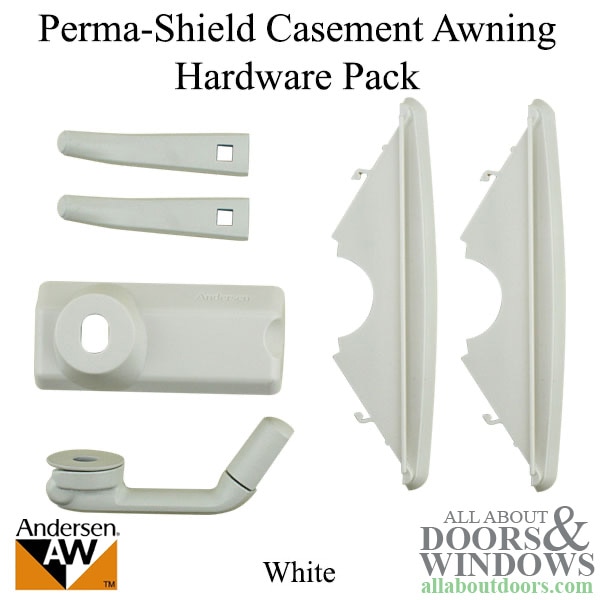 Andersen White Perma Shield Casement Window Hardware Pack New 