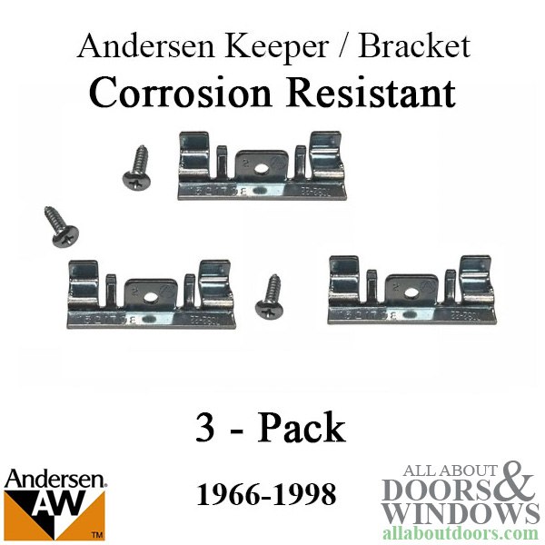 Andersen corrosion resistant keeper / bracket for perma-shield awning window