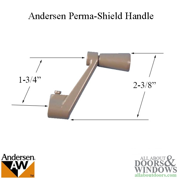 Andersen Perma-Shield Handle Dimensions