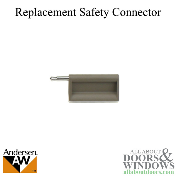 Andersen safety connector for electric powered roof awning window