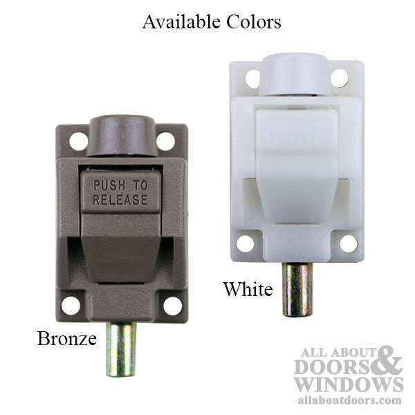 Truth Foot Bolt for Sliding Patio Doors Available Colors