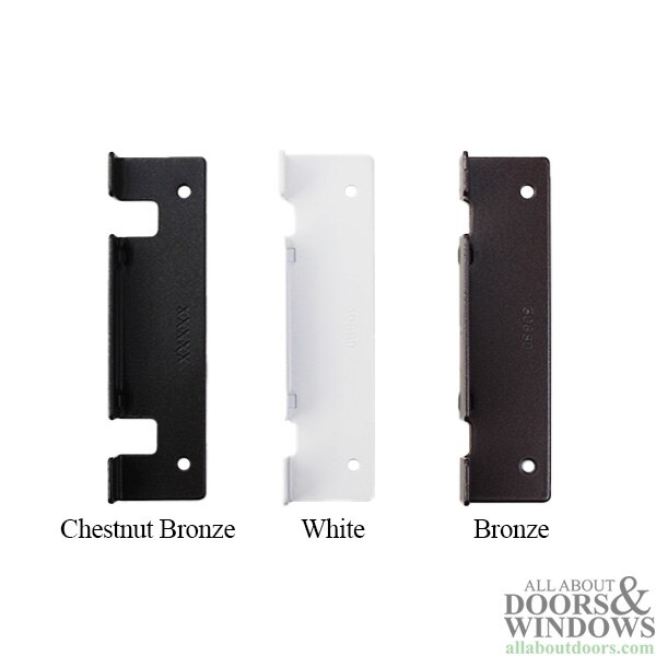 Auxiliary Strike Plate, Foot Bolt Keeper, Truth 2 Hole Angled Available Colors