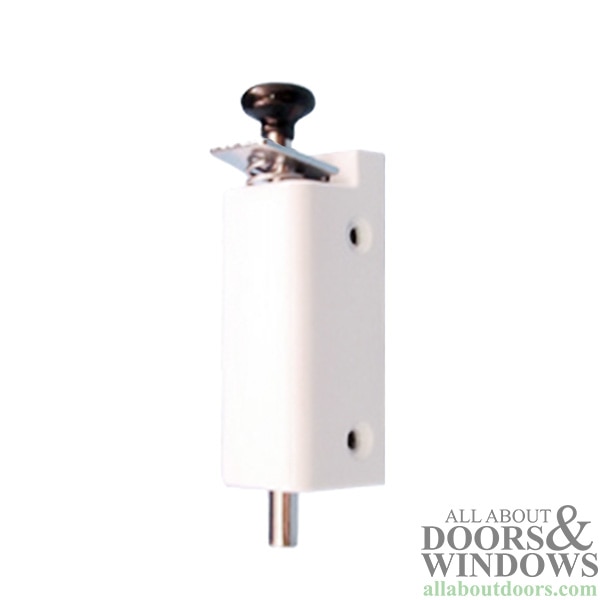 Security foot bolt for sliding patio doors
