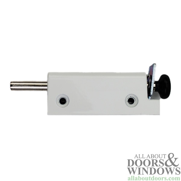 Heavy-duty foot-operated bolt lock for patio doors