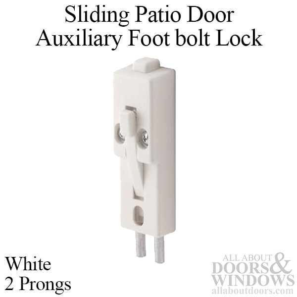 Auxiliary Foot Bolt Lock for Sliding Patio Doors