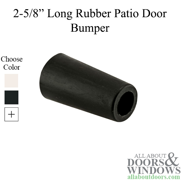 2-5/8-Inch Black Rubber Prime-Line Products D 1569 Sliding Door Bumper