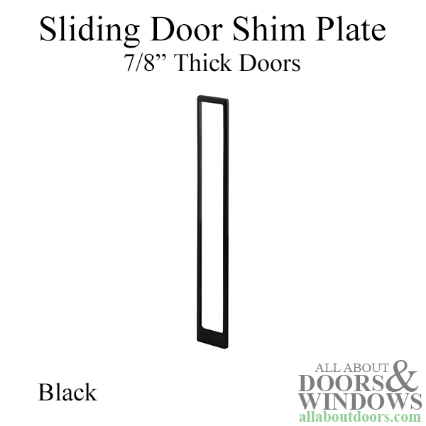 sliding door shim plate