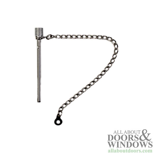 Sliding Door Security Lock Pin and Chain