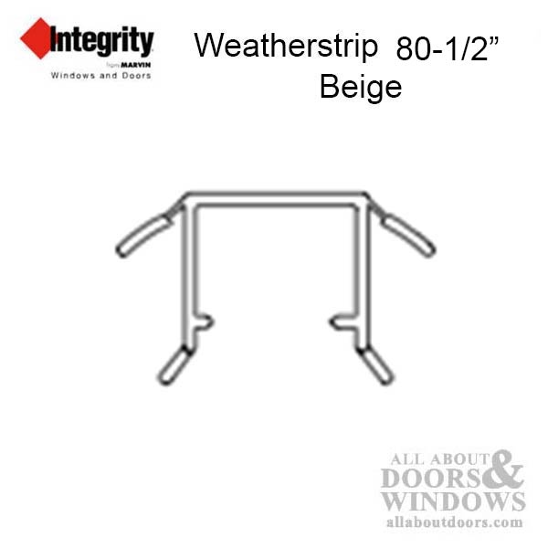 Infinity By Marvin V735 Side Jamb 6 8 Weather Strip 80 1 2 Beige
