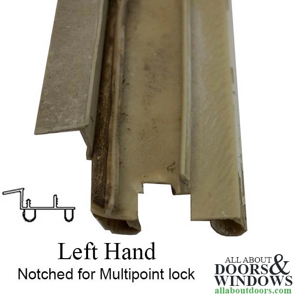 Integrity Hinged Door Sweep, Secondary 2-6 Door LH