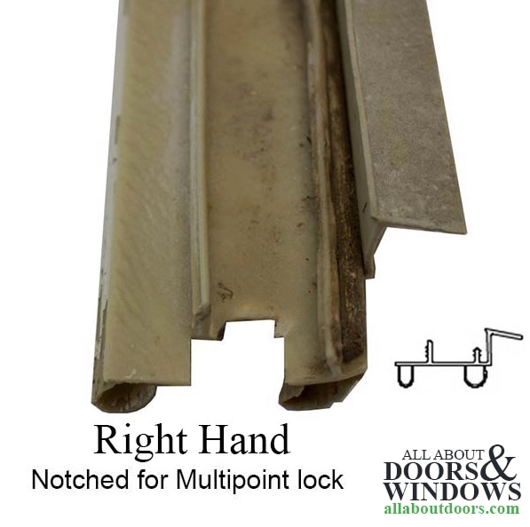 Integrity Hinged Door Sweep, Secondary 3-0 Door RH, V1890 Weatherstrip
