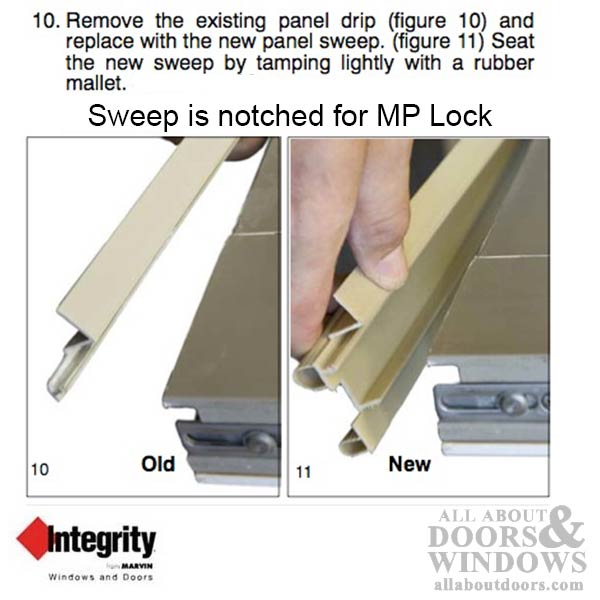 Integrity by Marvin Hinged Door Sweep, V1890 Weatherstrip for Primary 3-0 Door - Installation Guide
