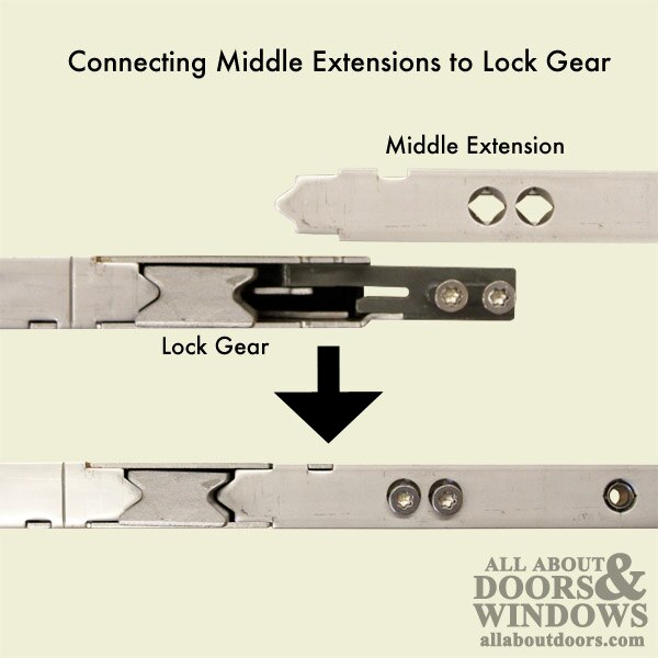 16mm P2000 Active Upper Assembly (27.483 Length) for Doors Less than 69