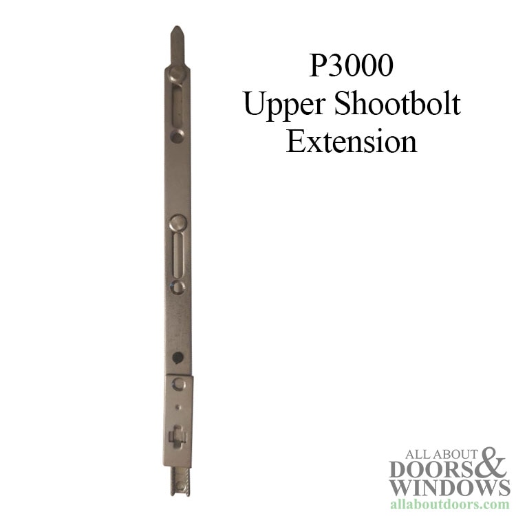 16mm P3000 Multipoint Lock Shootbolt Extension Tip, 1-inch throw