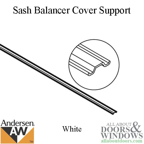 sash balancer cover support