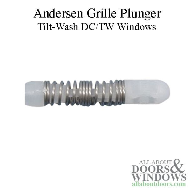 Tilt wash grille plunger