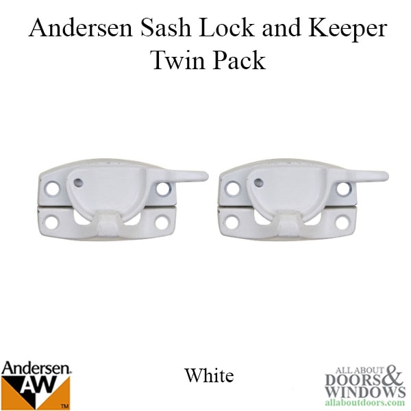 Sash Lock and Keeper Twin Pack