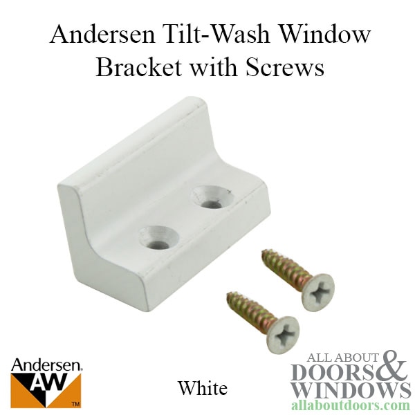 Andersen bracket with screws for tilt-wash windows