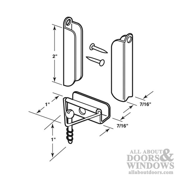 how to install window screen hangers