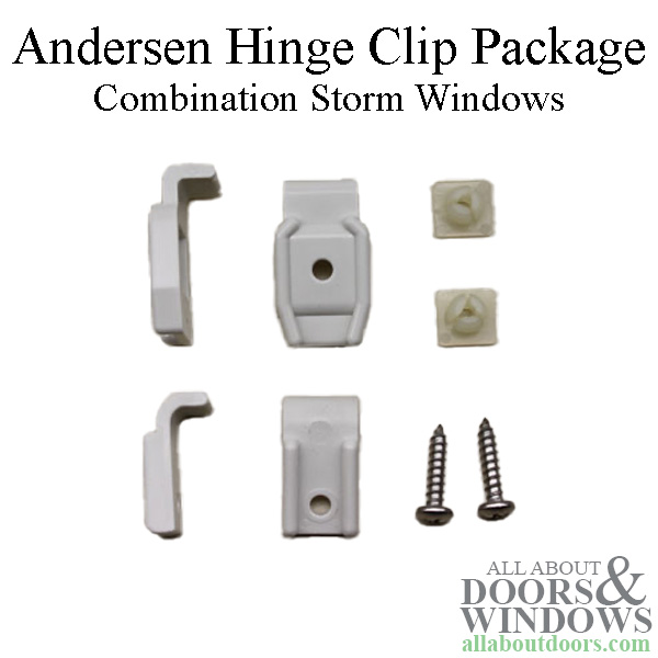 CRL White Storm Window Clamps 4 Pack 