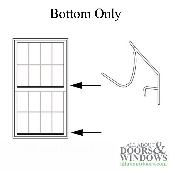 Andersen Perma-Shield Narrowline Glazing Bead, 3/8 Glass Lower Rails